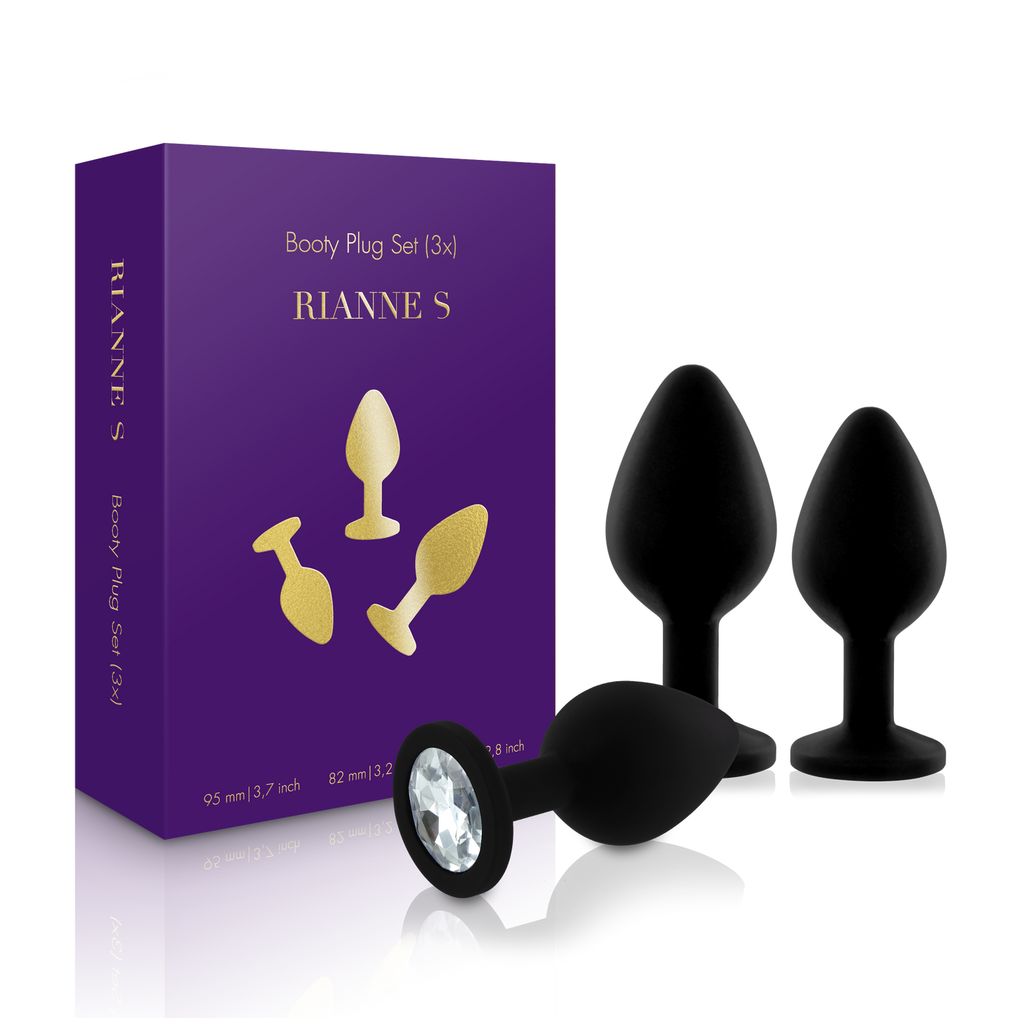 Coffret de Plugs Anaux Soirée Noir