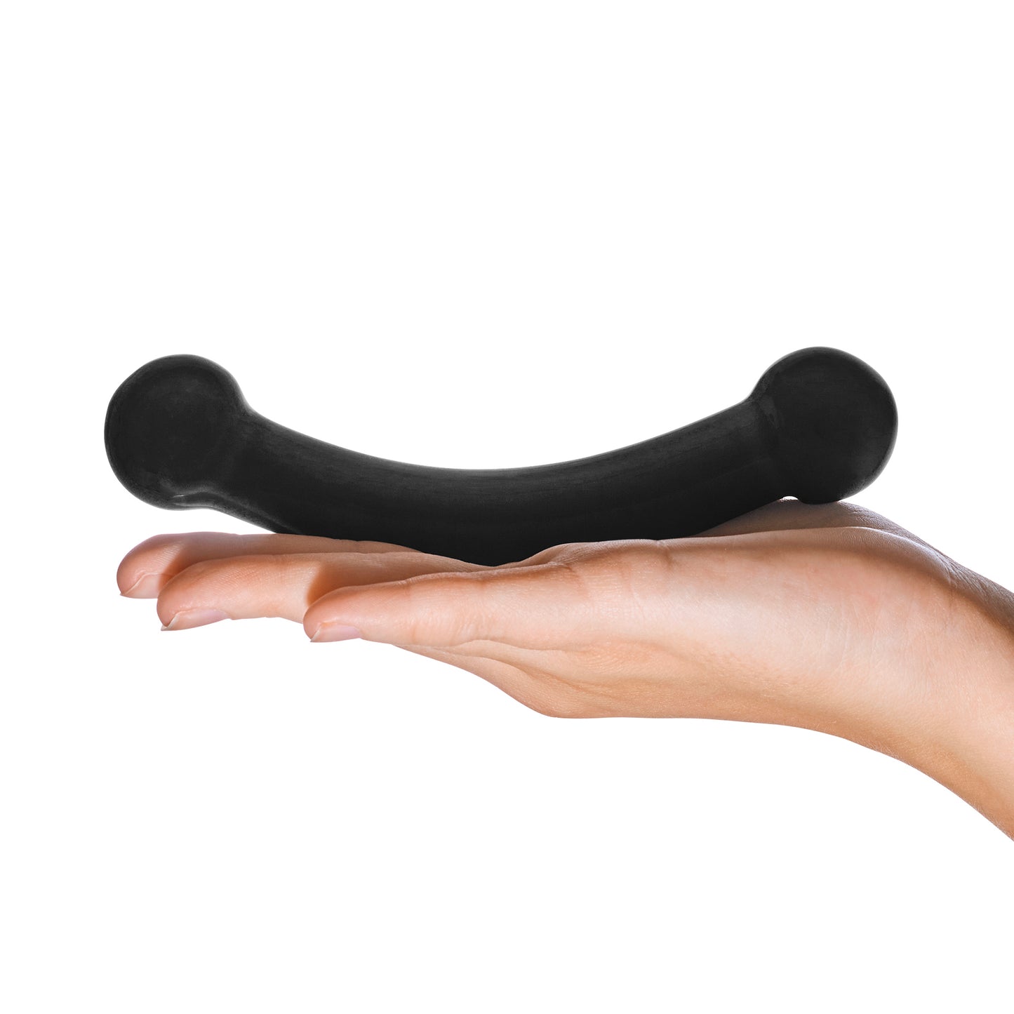 Dildo en Verre Noir Double Bull