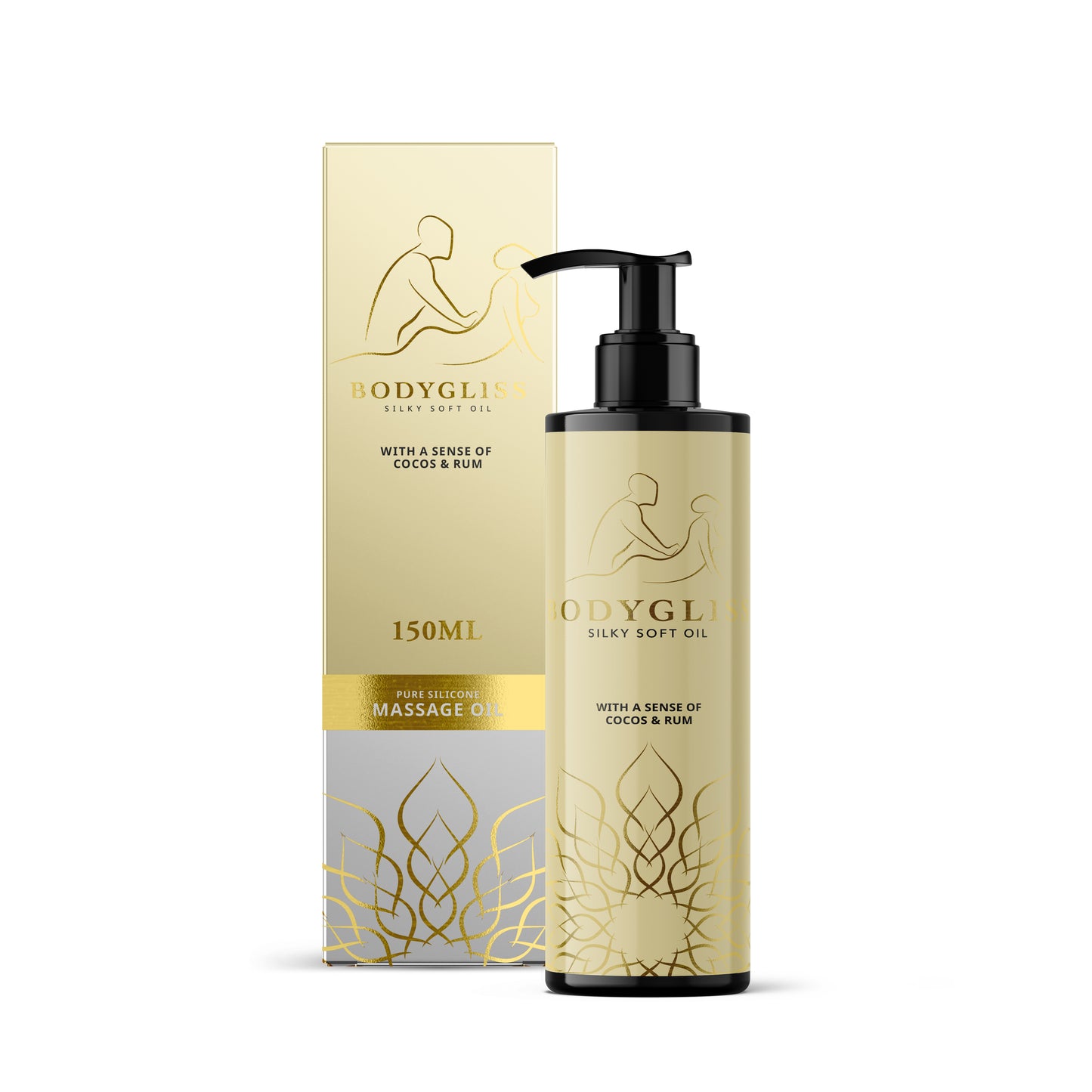Huile de Massage et Lubrifiant Rhum Coco