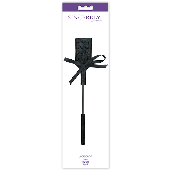 Mini Cravache Faux Cuir Dentelle