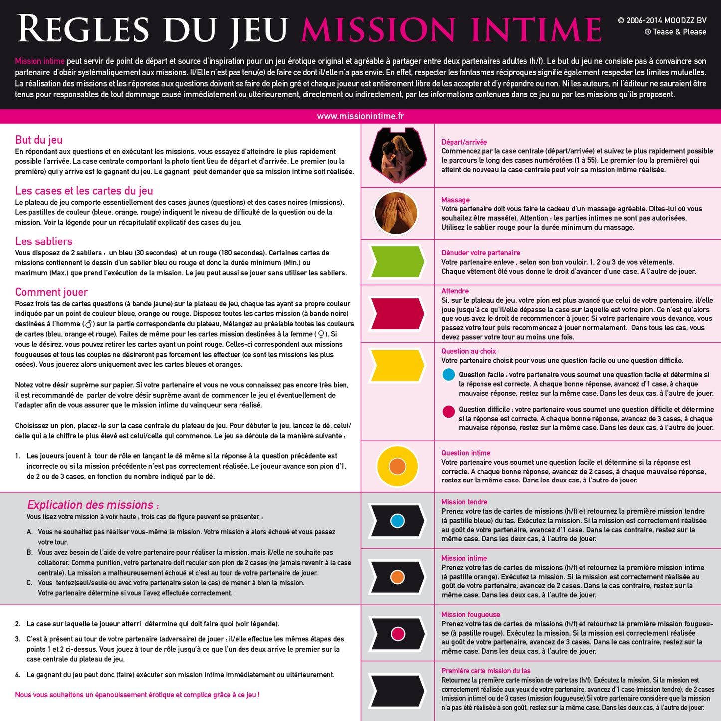 Jeu de Société Mission Intime Classique