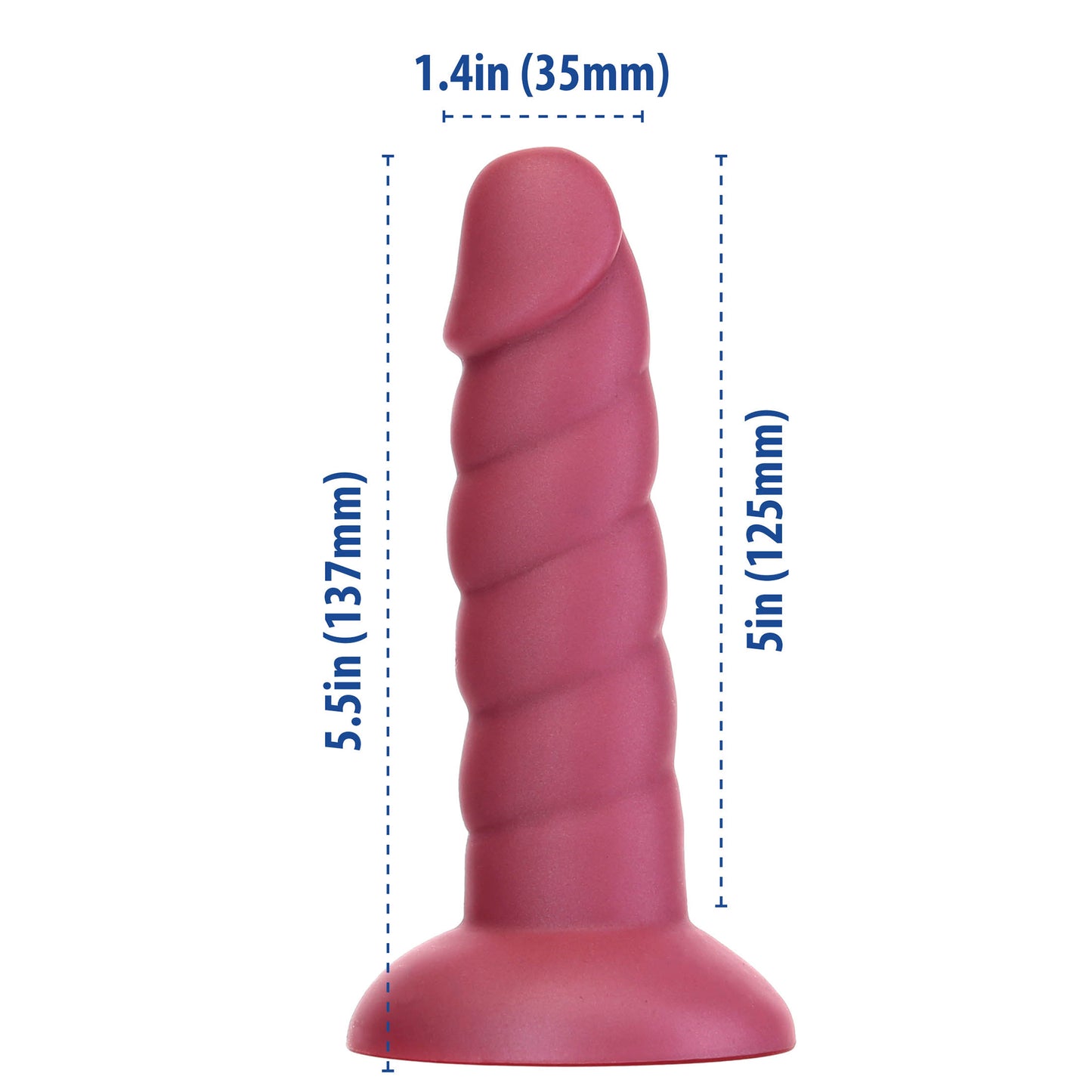 Dildo Unicorn Rose 14 cm