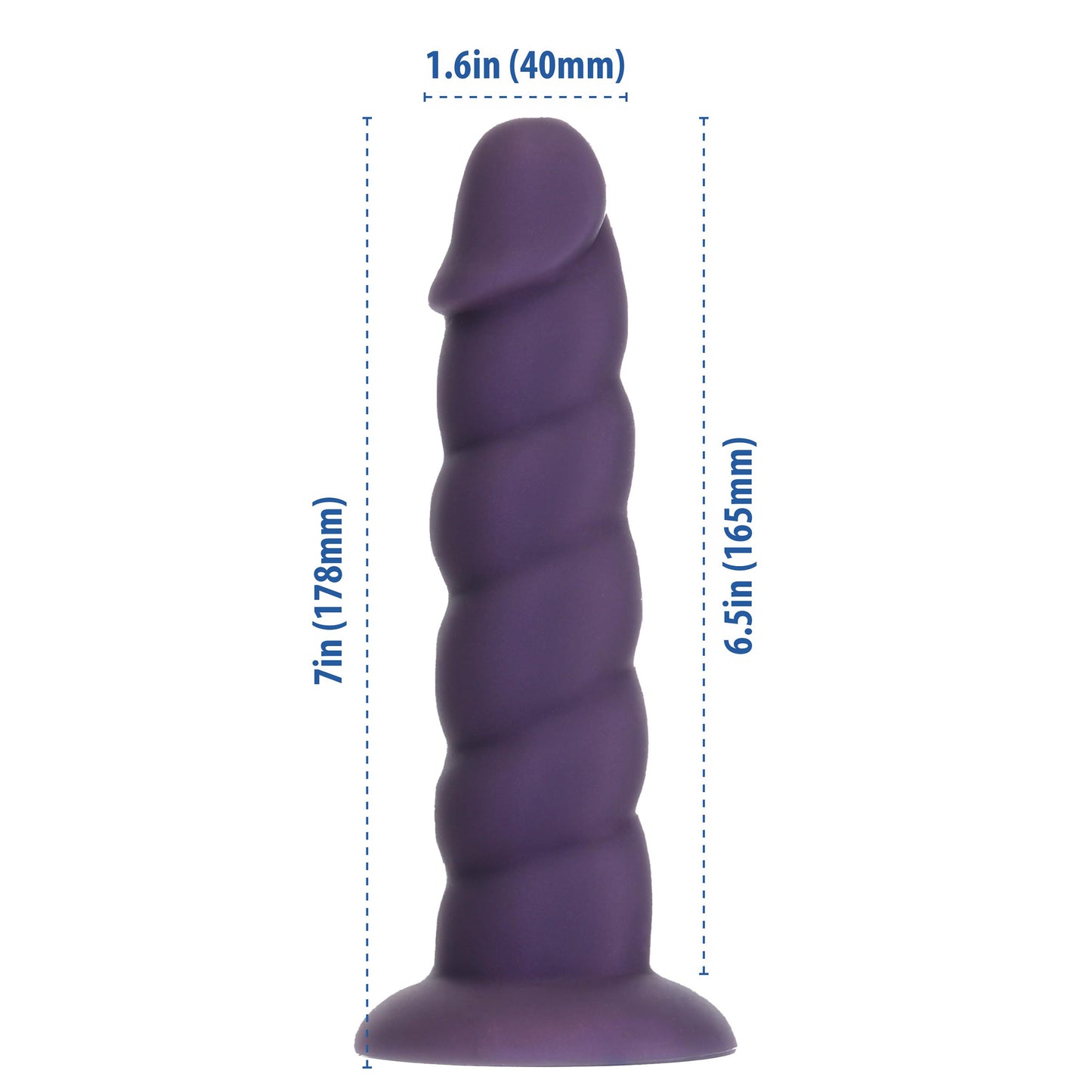 Dildo Unicorn Mauve 18 cm